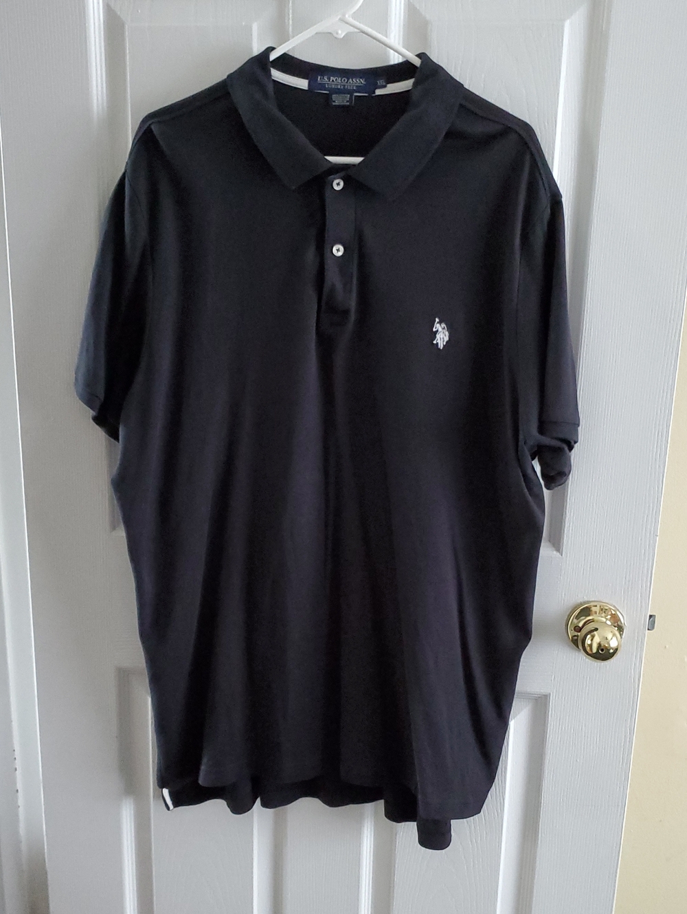 U.S. Polo Assn. Black Men's Polo with Embroidered Logo